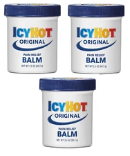 BL Icy Hot Original Pain Relieving Balm 3.5oz each *THREE PACK*