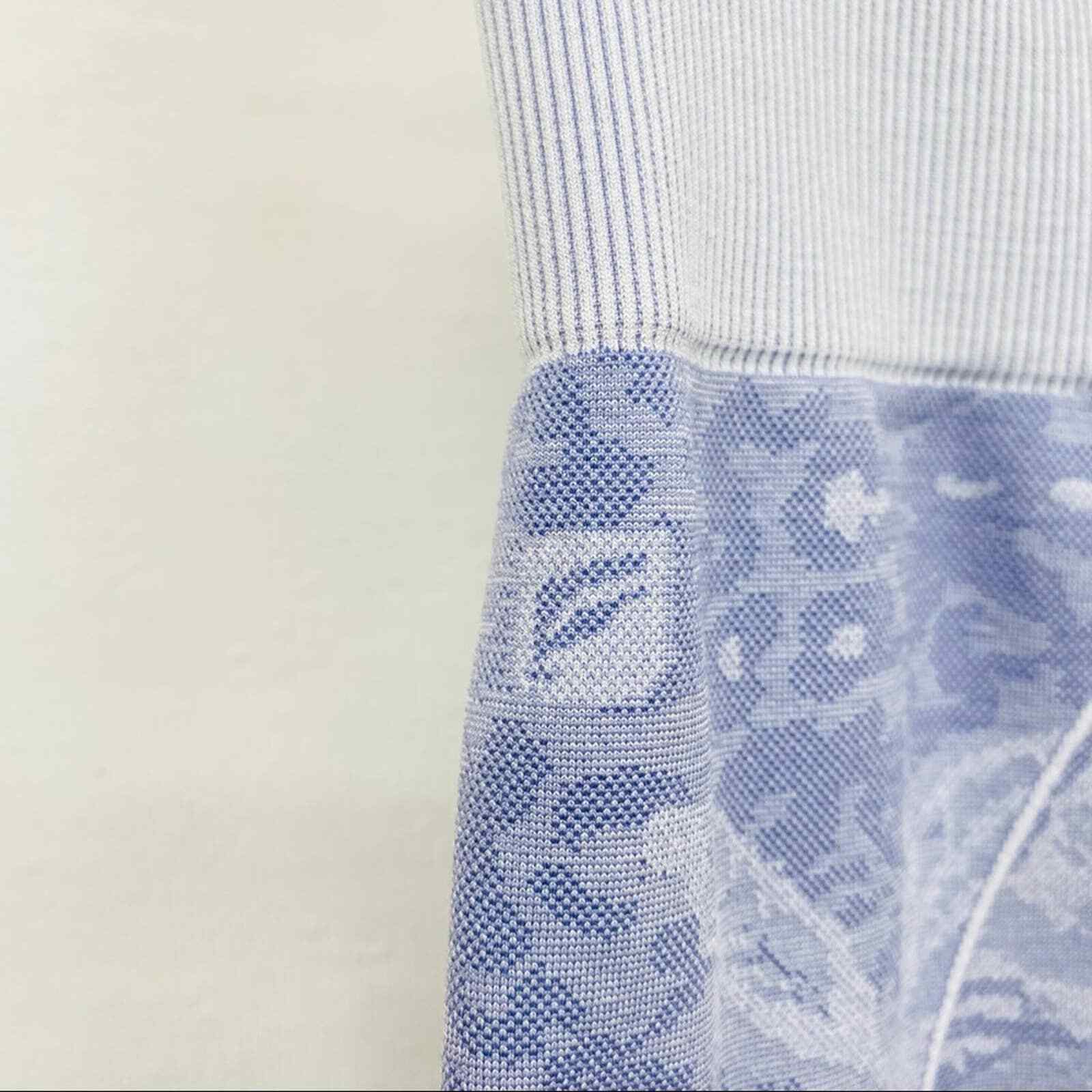 Fabletics Purple Blue Lavender Patterned Crop Leg… - image 3