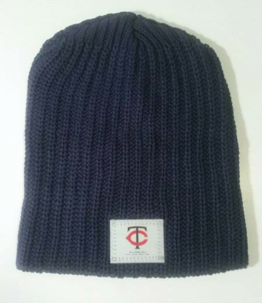 Love Your Melon Wild Minnesota Twins Baseball Dark Blue Knit Beanie Hat