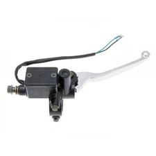 Brake pump / brake cylinder with hand brake lever front including mirror mount