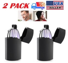 2 Pairs Metal Compact Folding Anti-Blue Light Reading Glasses With Carrying Case