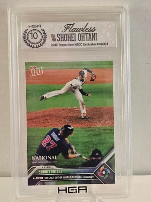 限定 Topps Now 2023 WBC 決勝戦 大谷翔平vsトラウト PSA10大谷翔平対