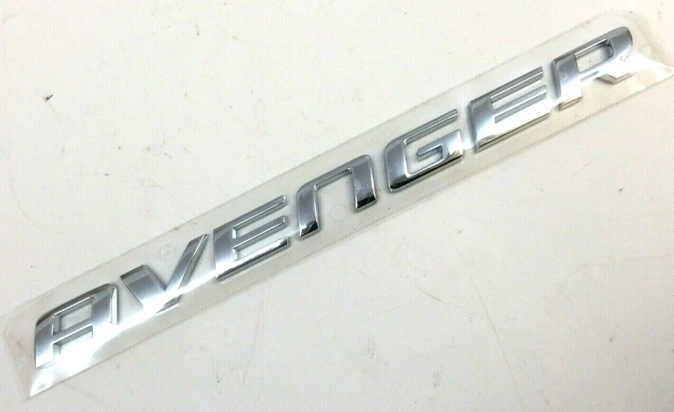 Dodge Avenger 2008-2014 tapa trasera cromada placa de identificación emblema insignia OEM 5155664AB Foto 3 de 4