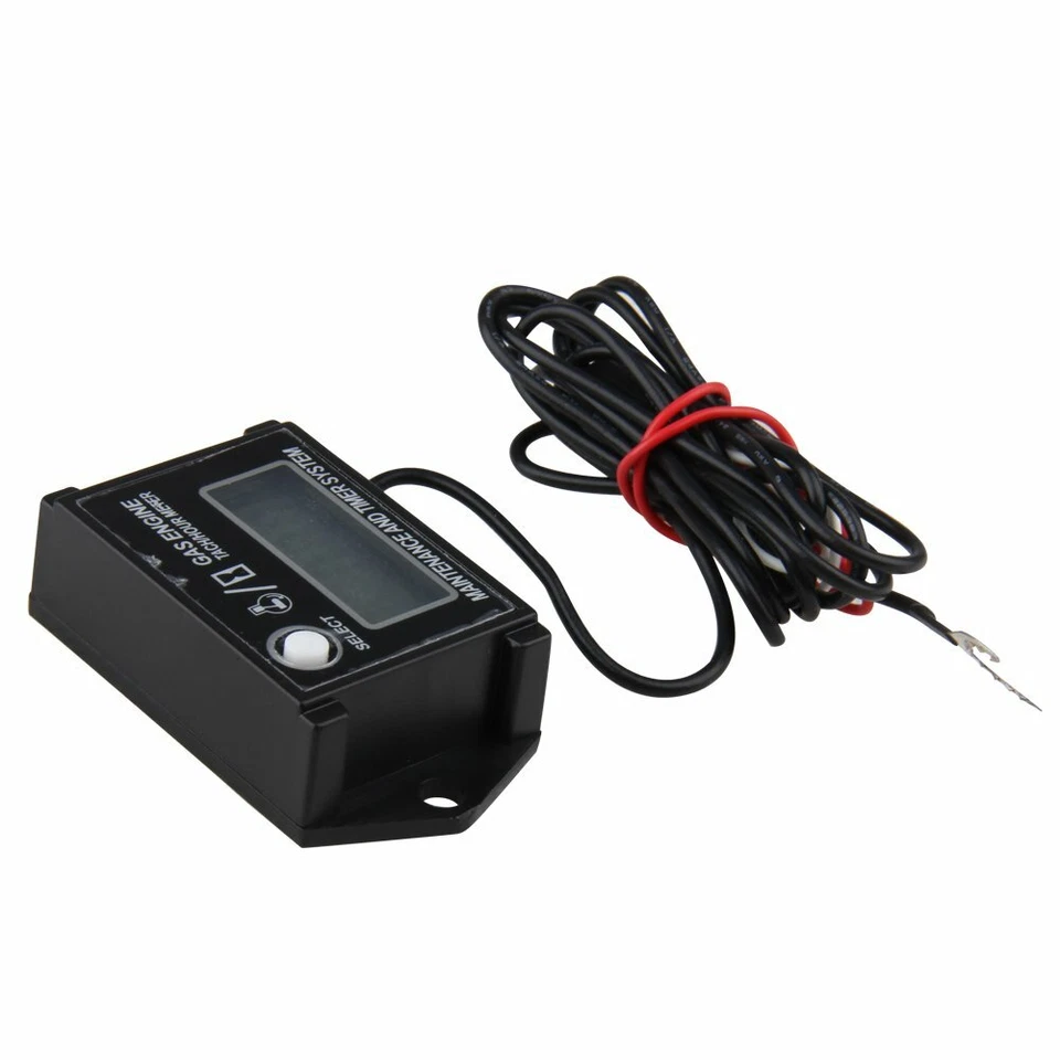 Digital Tiny Tachometer Tach Hour Gauge Meter Job Timer Resettable Waterproof - Image 4 of 4