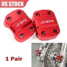 XR LOGO CNC Front Fork Axle Holder Clamp Cover Cap For HONDA XR 400R 1996-2004