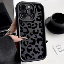 Leopard Pattern Phone Case For iPhone 16 Pro Max 15 14 13 12 11 XR XS 7 8 Cover