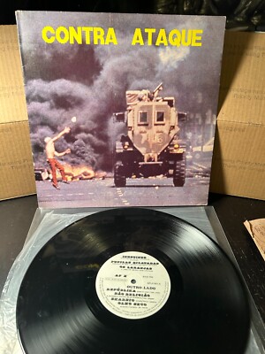 Contra Ataque Brazil HC Punk LP Olho Seco Os Laranjas Skarnio kbd vinyl 1988