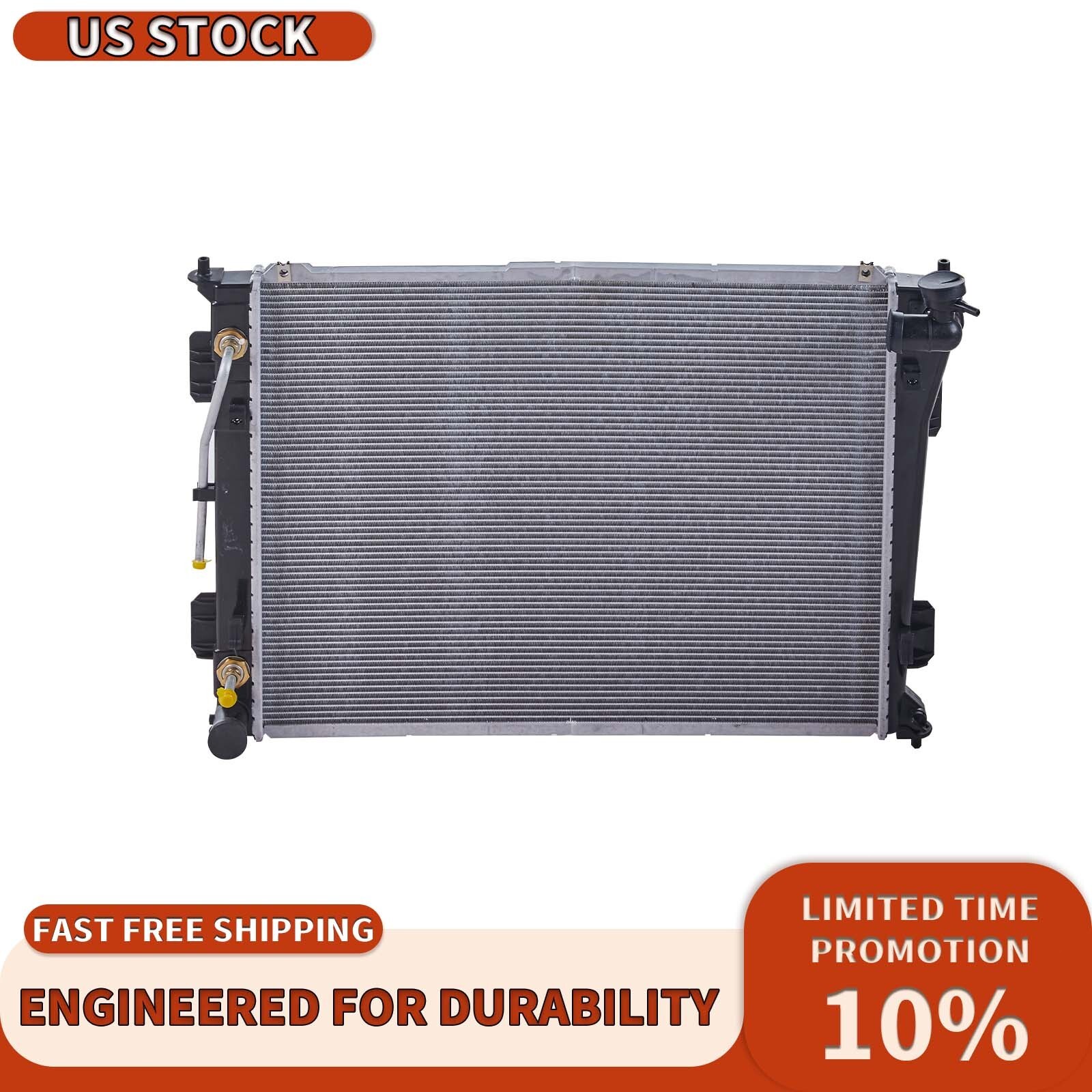 Radiator For 2011-2014 Hyundai Sonata GL GLS Limited SE 2.4L Azera 3.3L ...
