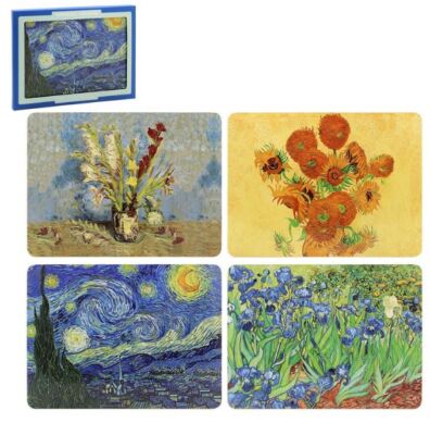 OFFIZIELLES THE ART MASTERS VAN GOGH 4ER SET TISCHSETS TISCHSETS NEU L&P