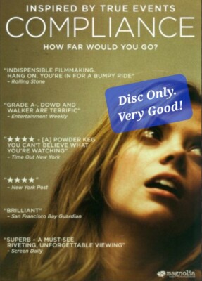 Compliance DVD Disc Only Thriller Ann Dowd Dreama Walker Pat Healy Very Good!