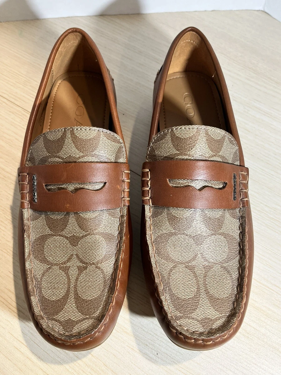 Coach sales leather moccasins