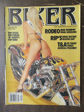 BIKER MAGAZINE 124 APRIL 1995 BY EASY RIDERS WITH CENTERFOLD MOTORCYCLES