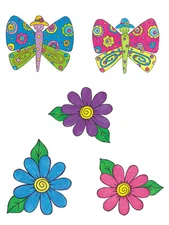 Butterfly Garden 25 KP Kids & Co Wallies Stickers Decor Decals Stickers Border