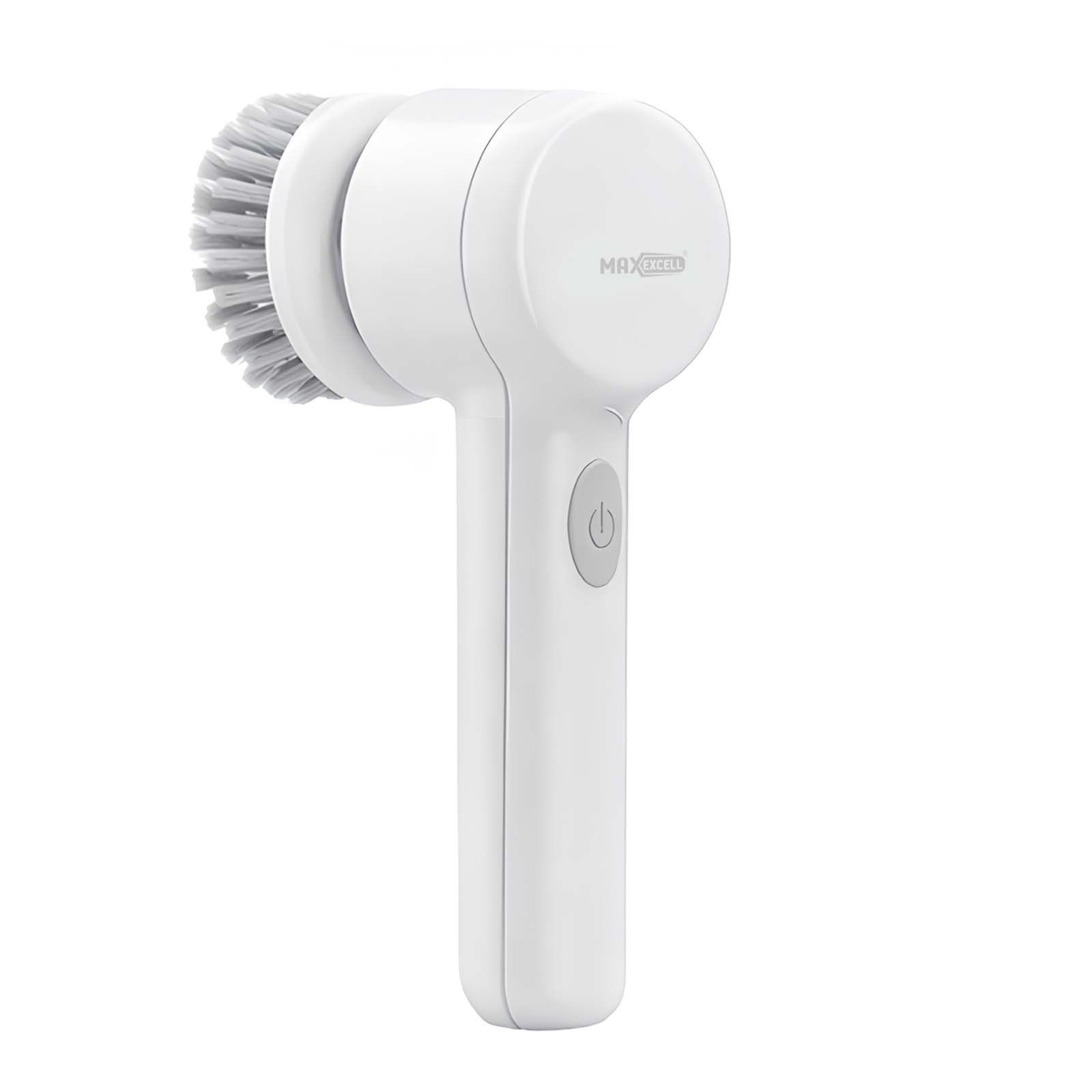 Brosse rotative électrique Max Excell récureur sans fil étanche pour maison et cuisine blanche