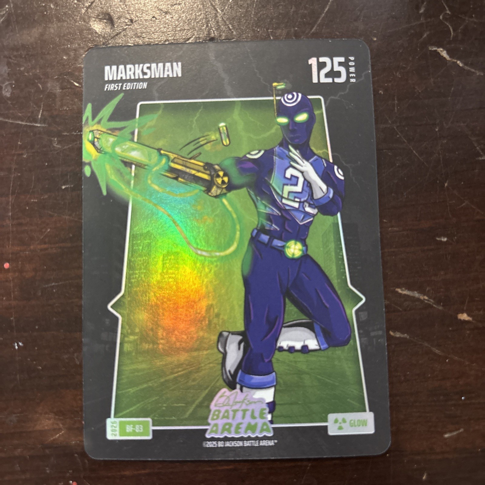 2026 Bo Jackson Battle Arena Marksman 1st Edition Glow Foil #BF-83 Lauri