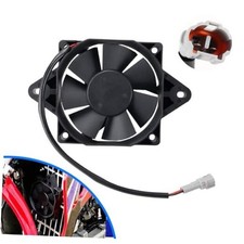 Square Radiator Fan 12V DC Motorcycle Electric Cooling Fan Replacement for 4