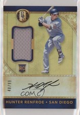 2017 Panini Chronicles Gold Standard Rookie Jersey 48/99 Hunter Renfroe Auto r7d