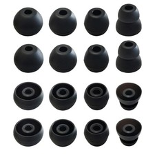 Silicone Ear Tips for Powerbeats Pro, 3 2 4 LMS, Black