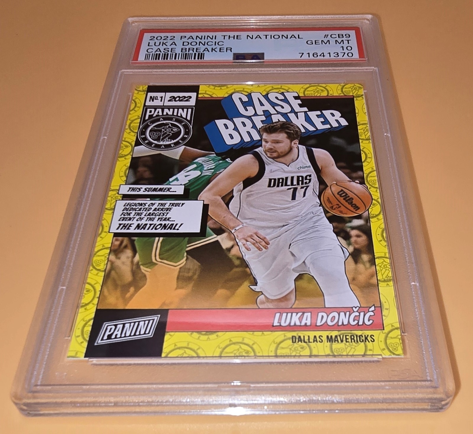 Luka Doncic PSA 10 #'d Low Pop 2022 Panini The National Case Breaker #CB9 Graded view 6