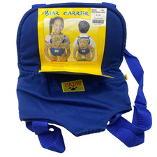 Build-a-Bear Workshop Blue Stuffed Plush Animal Backpack Carrier BABW