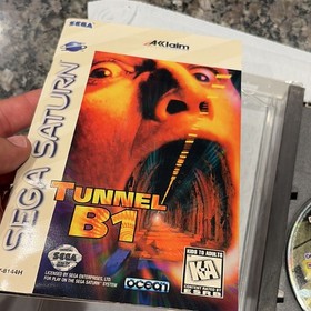 Tunnel B1 Sega Saturn Acclaim Shooter KA Rating Video Game Manual Included