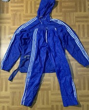 Adidas Ventex Vintage 80s Track Suit Blue Size S/XS