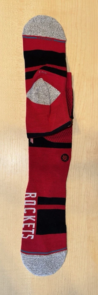 Носки Stance Houston Rockets NBA мужские размер L Великобритания 9-13 Infiknit повседневные новые с этикетками - Изображение 3 из 4