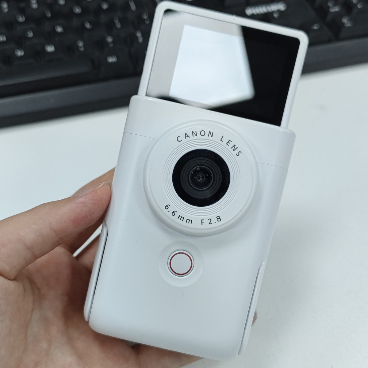 Canon PowerShot V10 White Vlogging Camera Tested Working | eBay