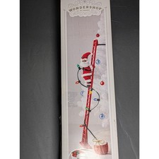 Wondershop Target Animated Climbing Black Santa 43" Ladder 15 Carols LED Lights