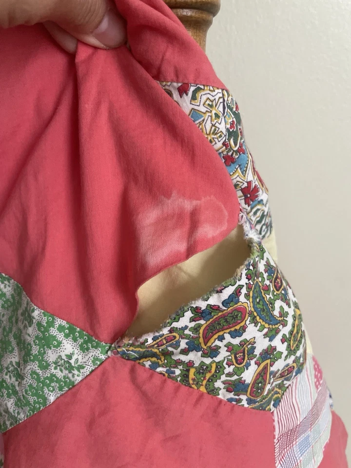 Funda nórdica vintage Six Point Star Quilt 74x90 Foto 3 de 4