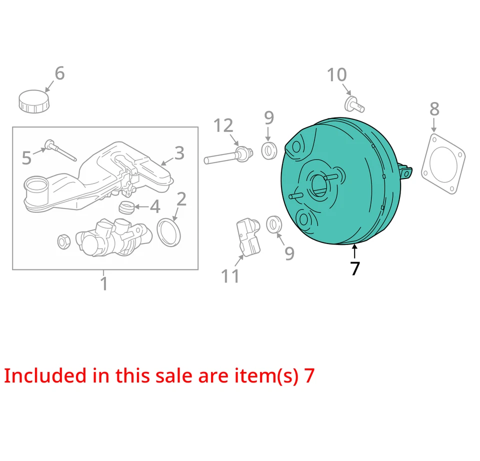 Оригинальный усилитель тормозов 2017 Ford Edge 131 000 миль - LKQ379615872 - Изображение 4 из 4