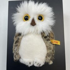 Steiff Vintage Wittie Eule Owl Soft Plush Toy Germany 6" Excellent Fur