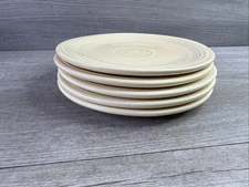 Vintage Lot of 5 Original Fiesta Ivory Salad Plate 7.25" HLC Homer Laughlin