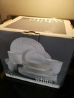 42-piece White Elements Embossed Porcelain Dinnerware Set — photo 2