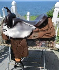 17''  Big Horn Roper # 278 Western  saddle FULL QH BAR LEATHER /CORDURA
