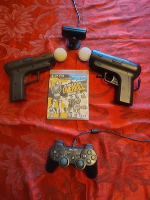 PS3 Move Bundle Motion Controllers Camera Gun Shells House of the Dead Overkill