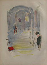 GABRIEL DAUCHOT (1927-2003) BELLE LITHOGRAPHIE ECOLE DE PARIS (5)