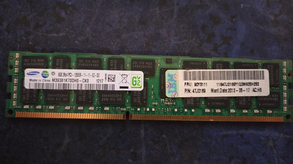 128GB KIT Samsung M393B1K70DH0-CK0 DDR3 8GB RAM  - Image 2 of 2