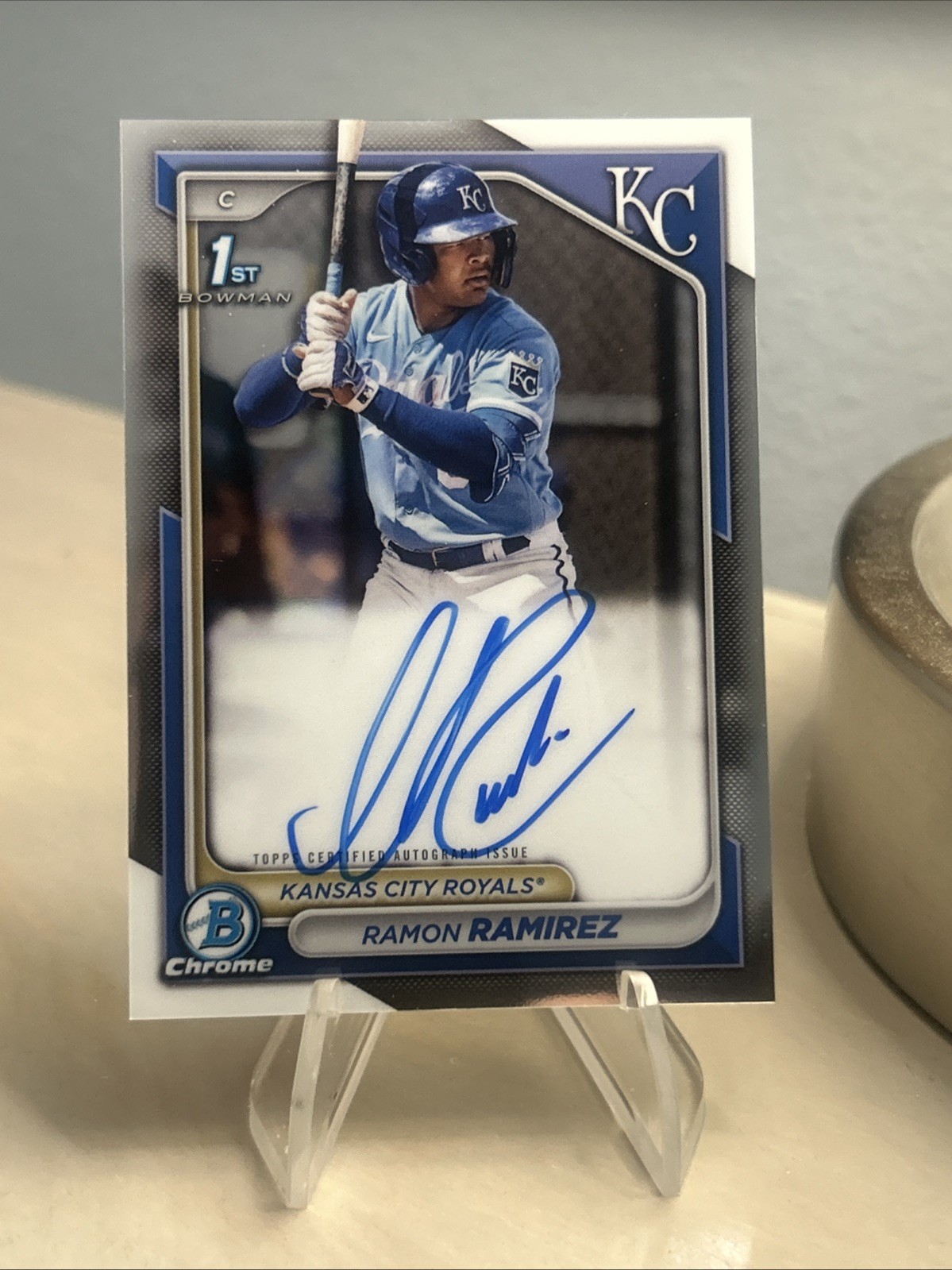 2024 1st Bowman Chrome Auto Ramon Ramirez RC #CPA-RRZ Royals