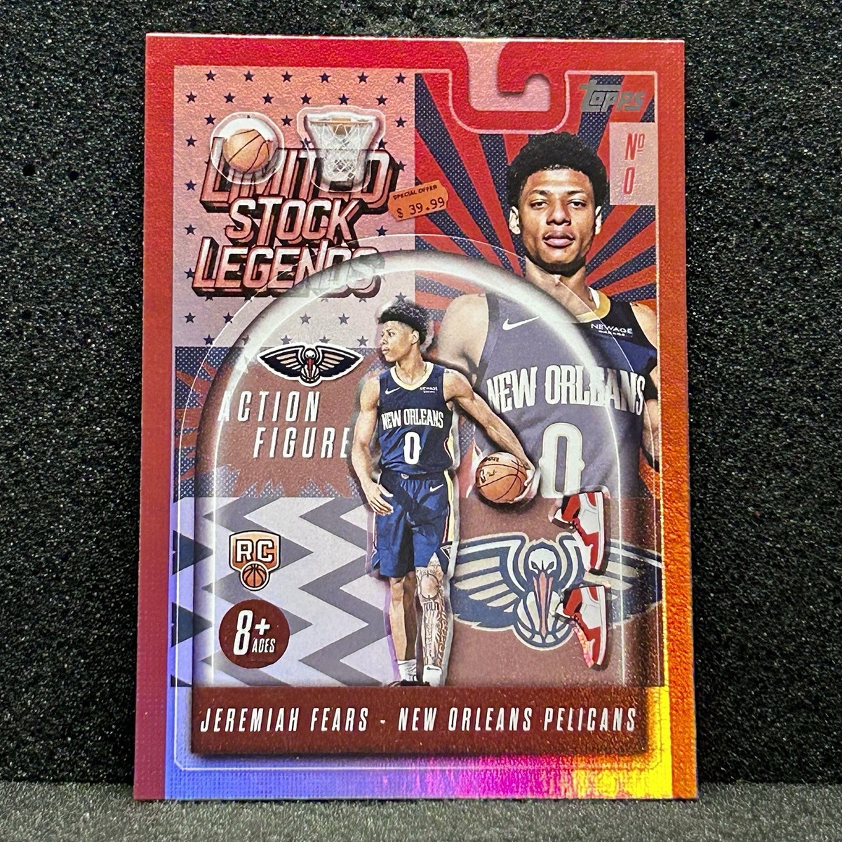 acgカード      Legend    of    PR⭐︎45 Jeremiah Fears Limited Stock Legends Rainbow Foil Rookie Card 2025