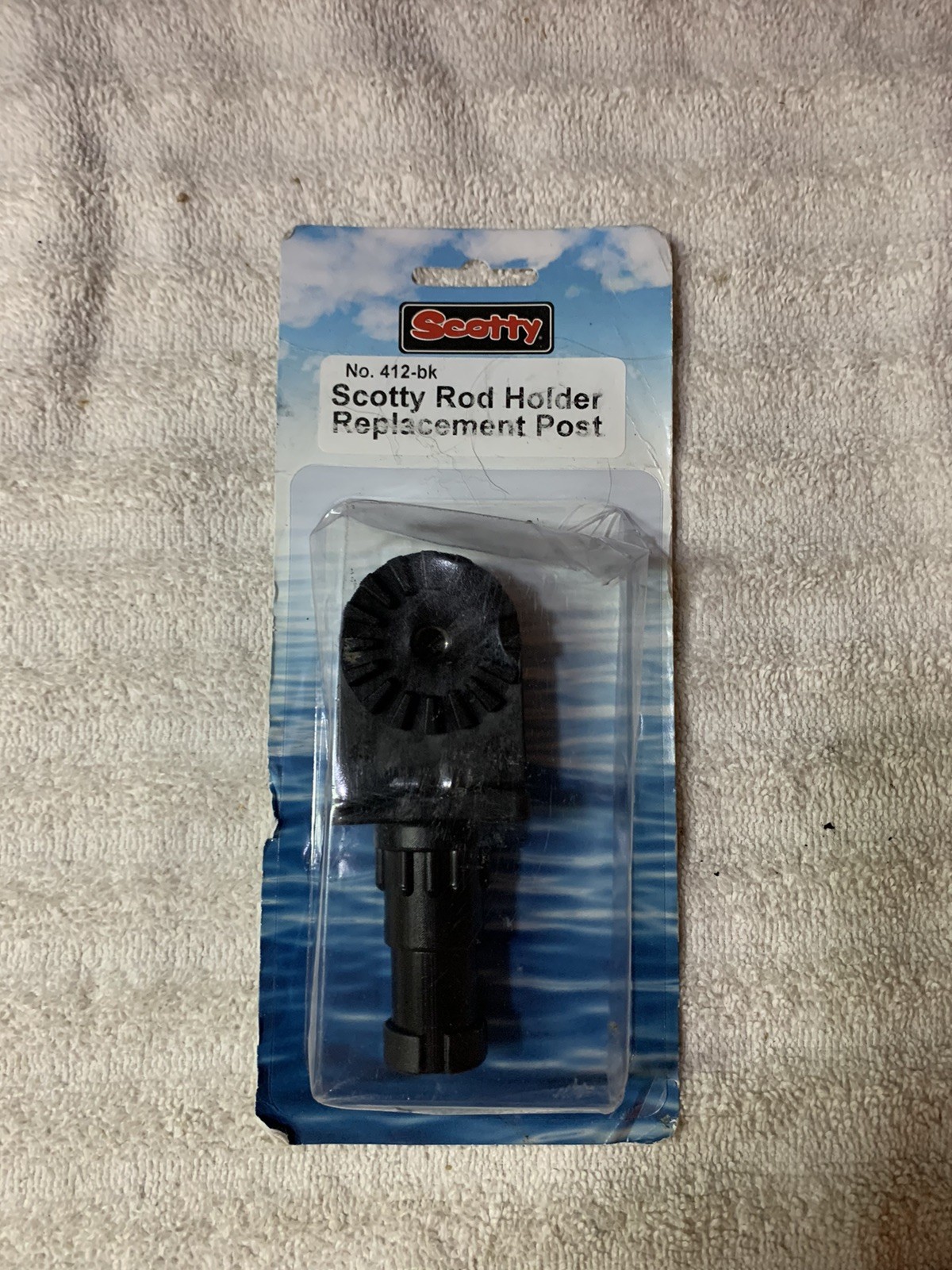 Scotty #412-BK Rod Holder Post Replacement (Black), One Size