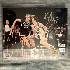 Kate Martin Signed Fanatics 8x10 Photo WNBA Las Vegas Aces BAS Beckett