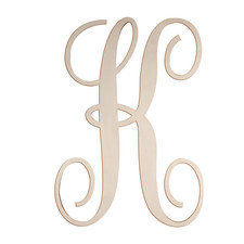 Cursive Wooden Letters for Wall Decor 14 Inch Large Wooden Letters Unfinished Mo