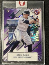 2025 Topps Pristine Ben Rice RC Purple Refractor Rookie #/99 Yankees E84