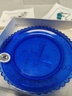 Pairpoint Glass Co. Cup Plate "Cape Cod" Cobalt Blue in box Vtg Sagamore,Mass. — photo 4