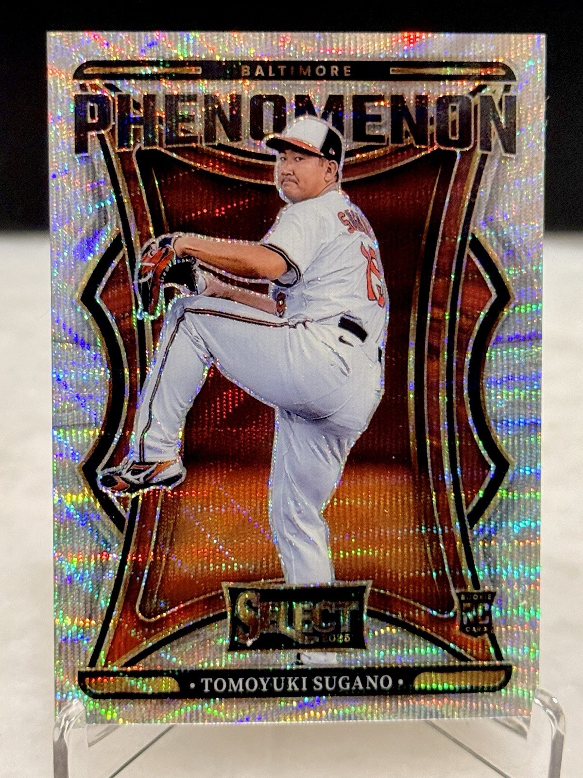 2025 Panini Select Tomoyuki Sugano Phenomenon #22 Silver Wave Prizm /199 RC SP