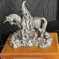 Michael Ricker Vintage Aklar The Wizard of Light Pewter Figurine  # 53 Of 500