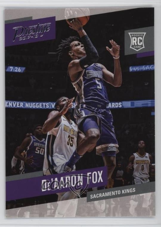 2017-18 Panini Prestige Rookies De'Aaron Fox #155 uu6