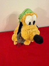 Disney Parks Pluto Pirates of the Caribbean Plush Dog Keys Red Bandana Stuffed