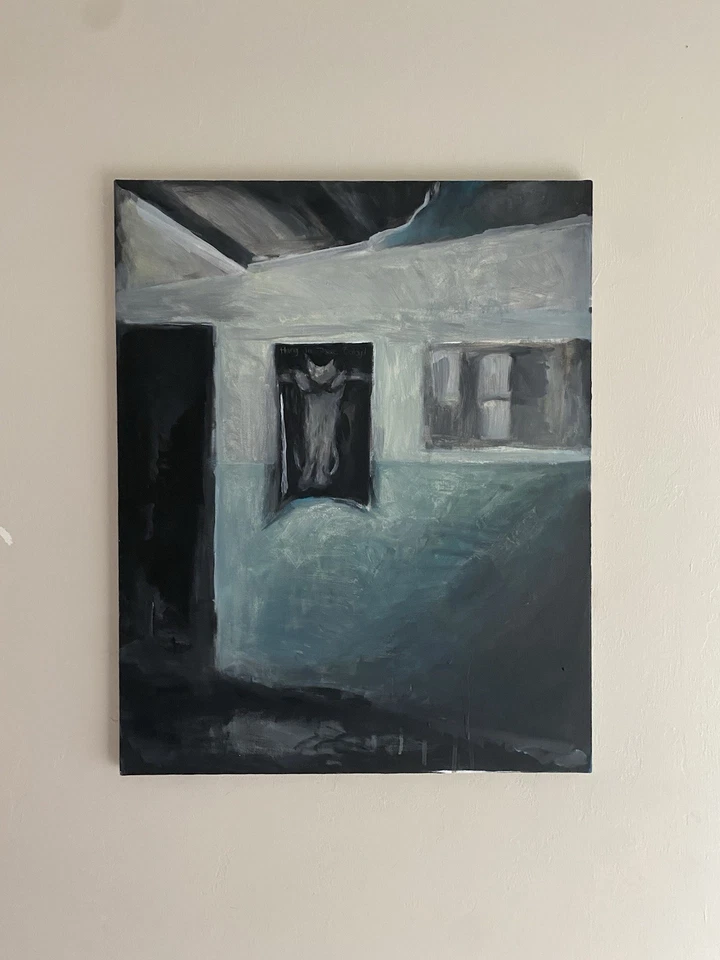 Hang In There Baby! Акриловая живопись оригинальное искусство холст 30x40 - Изображение 2 из 3